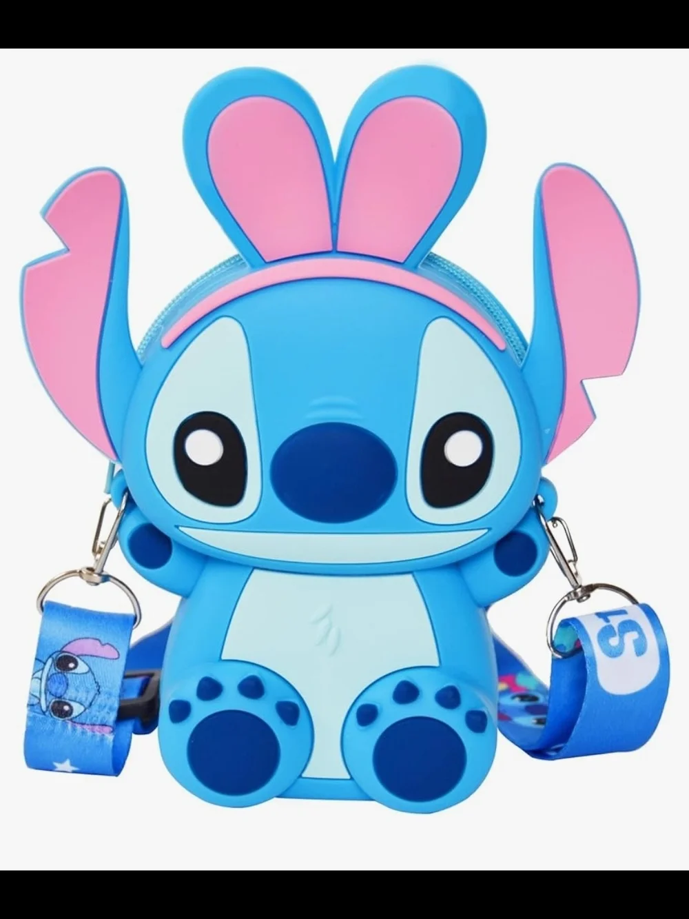 Cute Blue Stitch Kids Crossbody Bag with Adjustable Strap